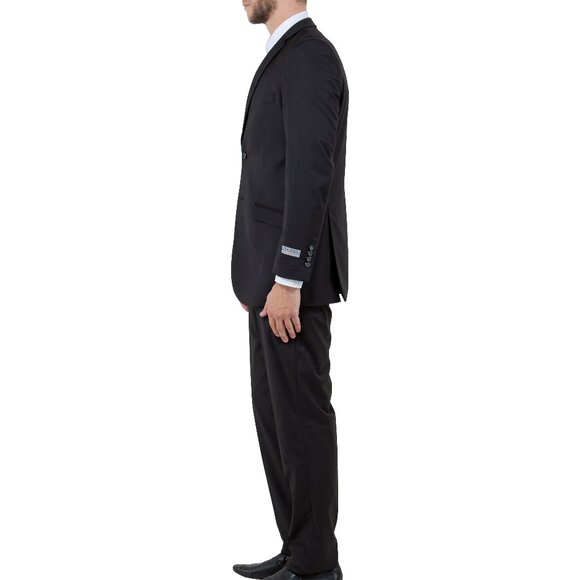Solid Black 3 Piece Tazzio Men's Suit - Picture 5 of 5